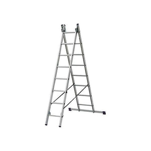 Scala Alluminio Step Up Duplici 2X8Gradini Mt.3,51