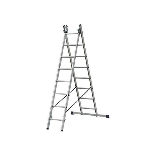 Scala Alluminio Step Up Duplici 2X8Gradini Mt.3,51