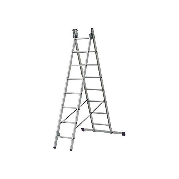 Scala Alluminio Step Up Duplici 2X8Gradini Mt.3,51