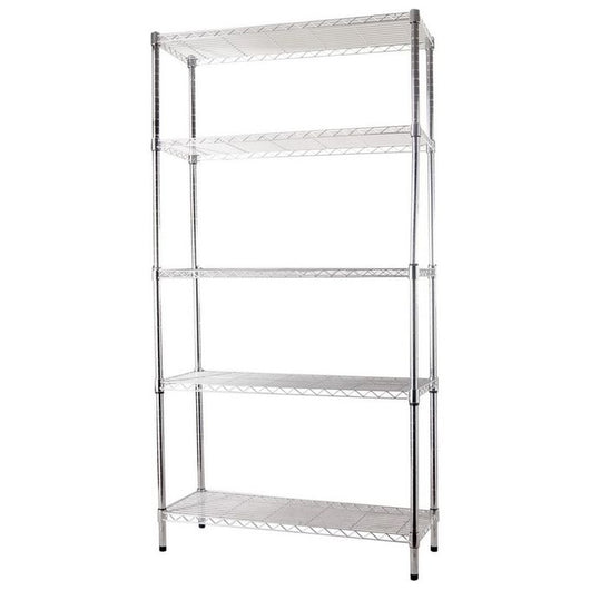 Scaffali Acciaio Cromato 5 Piani 90X35Xh180