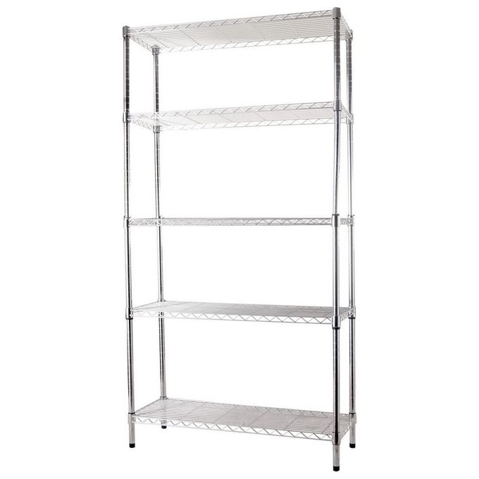 Scaffali Acciaio Cromato 5 Piani 90X35Xh180