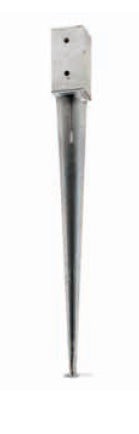 Confezione 2 Pz Porta Palo 7X7X75Cm X Terreno