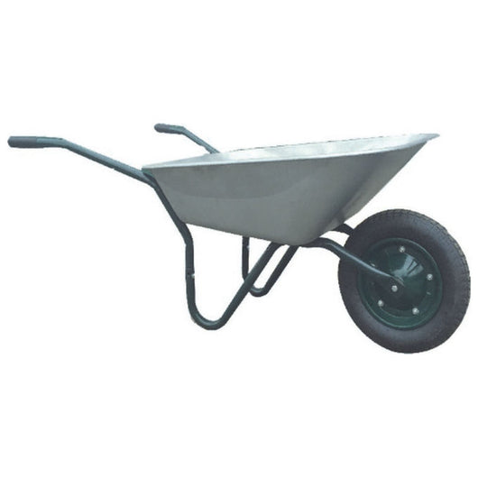 Carriola in acciaio con vasca zincata e ruota pneumatica Lt.70 Hobby giardinaggio
