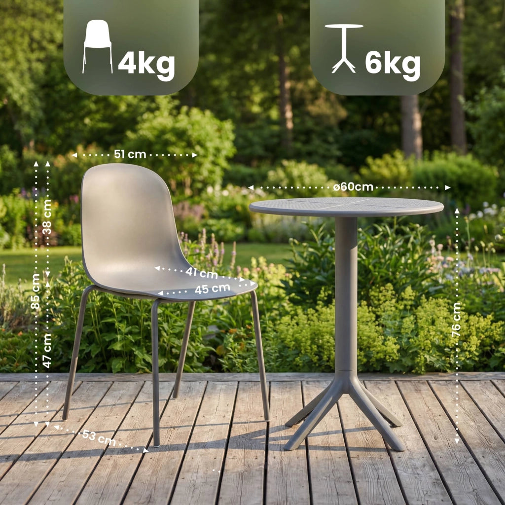 Gartenmцbel-Set Torin mit 2 Stьhlen