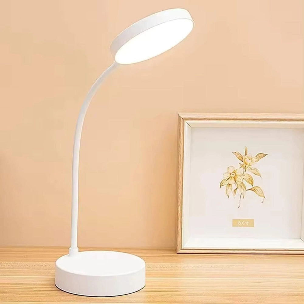 Trade Shop - Lampada Da Scrivania Luce Notturna Tavolo A Led Ricaricabile Braccio Flessibile Q-led529 -