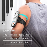 Supporto da 360° girevole per smartphone da 4,7-7,2 pollici da indossare durante la corsa, bracciale sportivo con kit di connessione (incluso supporto per smartphone e cinture di riserva)