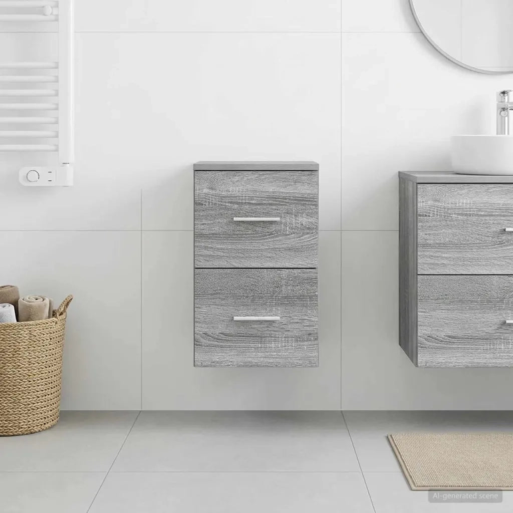 Armadio Bagno In-between Sonoma grigio 30 x 35 x 50 cm 890363
