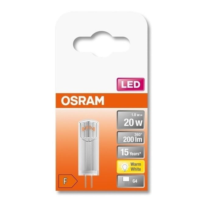 Osram STAR lampada LED Bianco caldo 2700 K 1,8 W G4 F