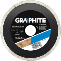 Topex 57h640 disco diamantato, 1 115 22,2 mm, bordo continuo ds