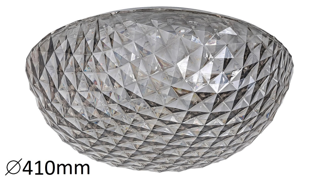 Plafoniera LED Rabalux Jillian tonda 41cm grigia 24W