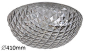 Plafoniera LED Rabalux Jillian tonda 41cm grigia 24W