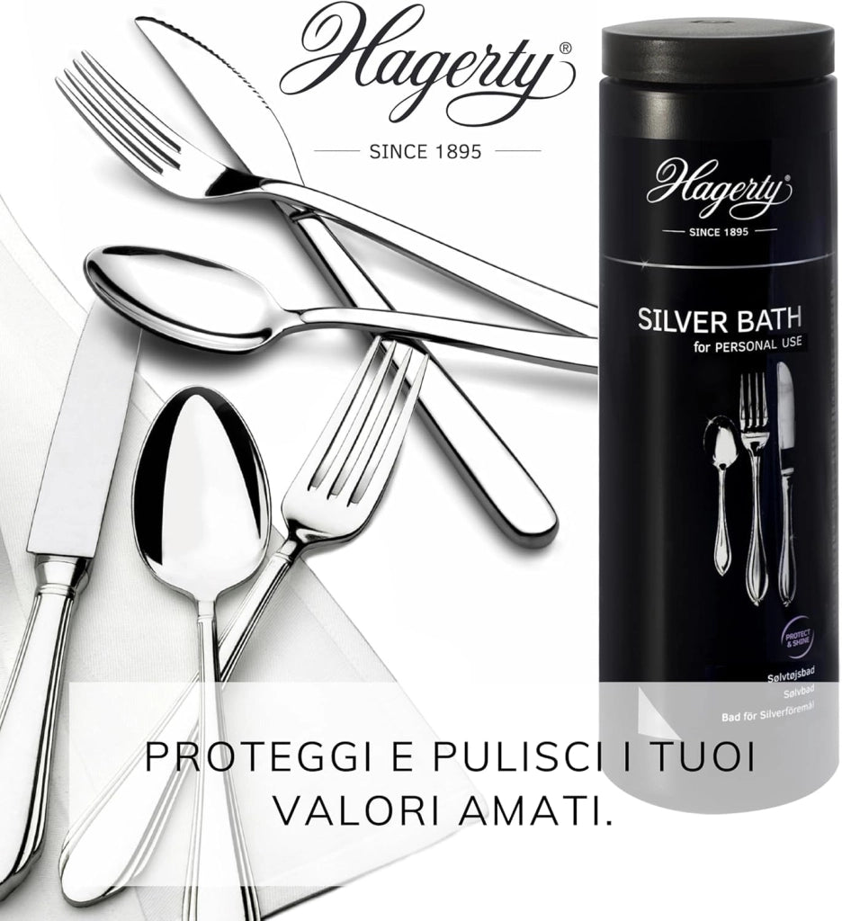 Silver Bath For Personal Use 580 ml Hagerty 2 Pezzi