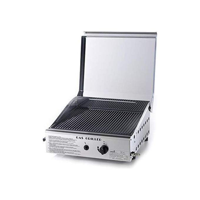 Ompagrill 4043 COVER-M Piastra di Cottura in Ghisa a Gas Gpl e Metano