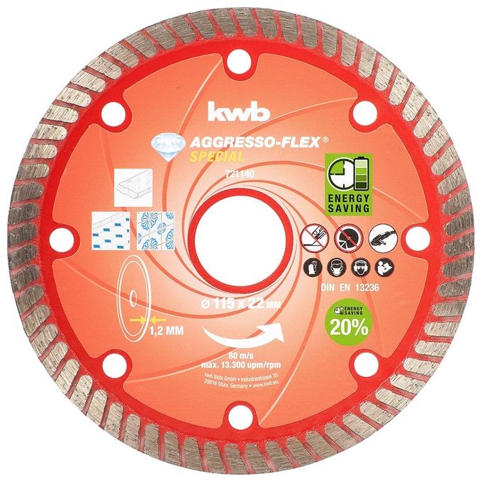 kwb 721140 accessorio per smerigliatrice Disco per tagliare