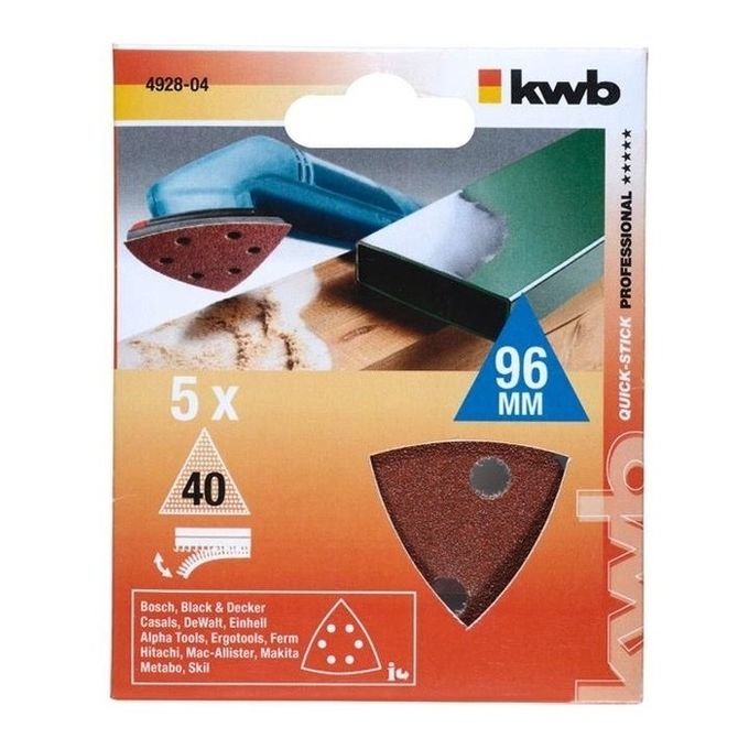 kwb 492806 accessorio per levigatrici 5 pz Foglio abrasivo