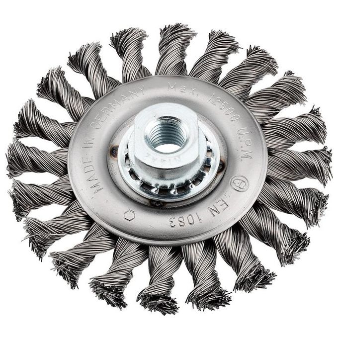 kwb 719730 Ruota a raggi di filo di acciaio Spazzola a disco 11,5 cm