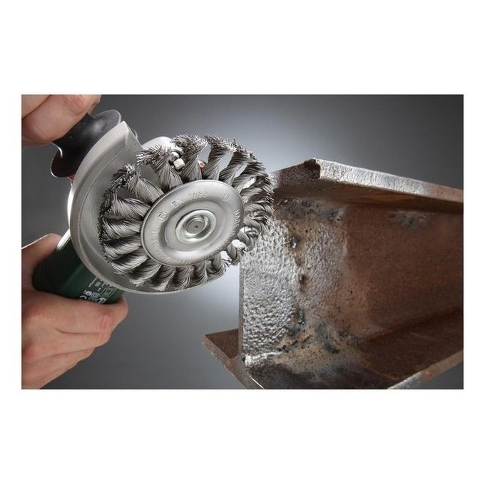 kwb 719730 Ruota a raggi di filo di acciaio Spazzola a disco 11,5 cm