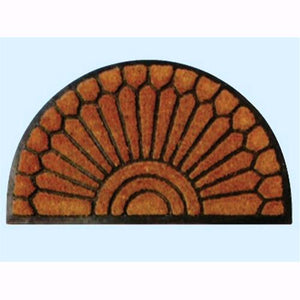 Zerbino Brixo Tiptap Cocorub Mezzaluna In Cocco E Fondo In In Gomma 45x75cm 1pz