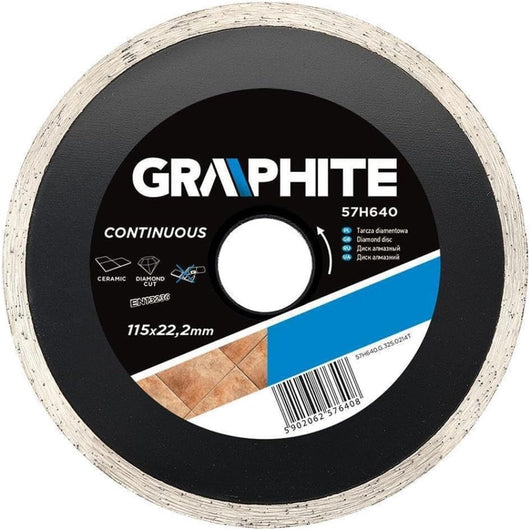 Topex 57h874 disco diamantato, 2 200 x 25,4 mm, bordo continuo