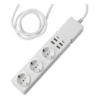 Edimax SP-1123WT prolunghe e multiple 1,5 m 3 presa(e) AC Interno Bianco