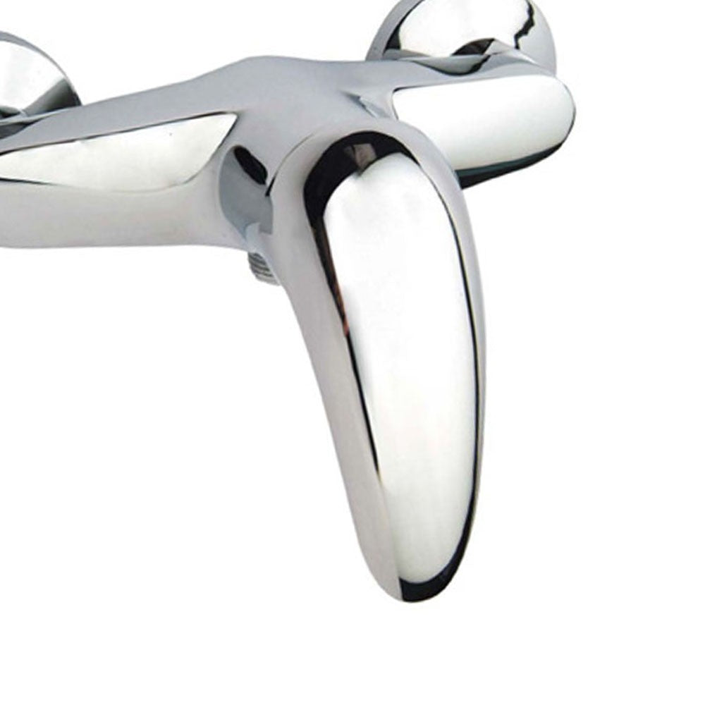 Miscelatore esterno doccia serie Titan in ottone cromato