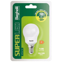Beghelli SuperLED Lampadina a risparmio energetico Bianco neutro 4000 K 7 W E14 F