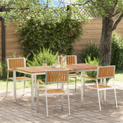 Set pranzo giardino  5 pezzi in legno massello di teak