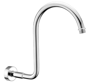 Braccio doccia a sbalzo rialzato tondo ad arco