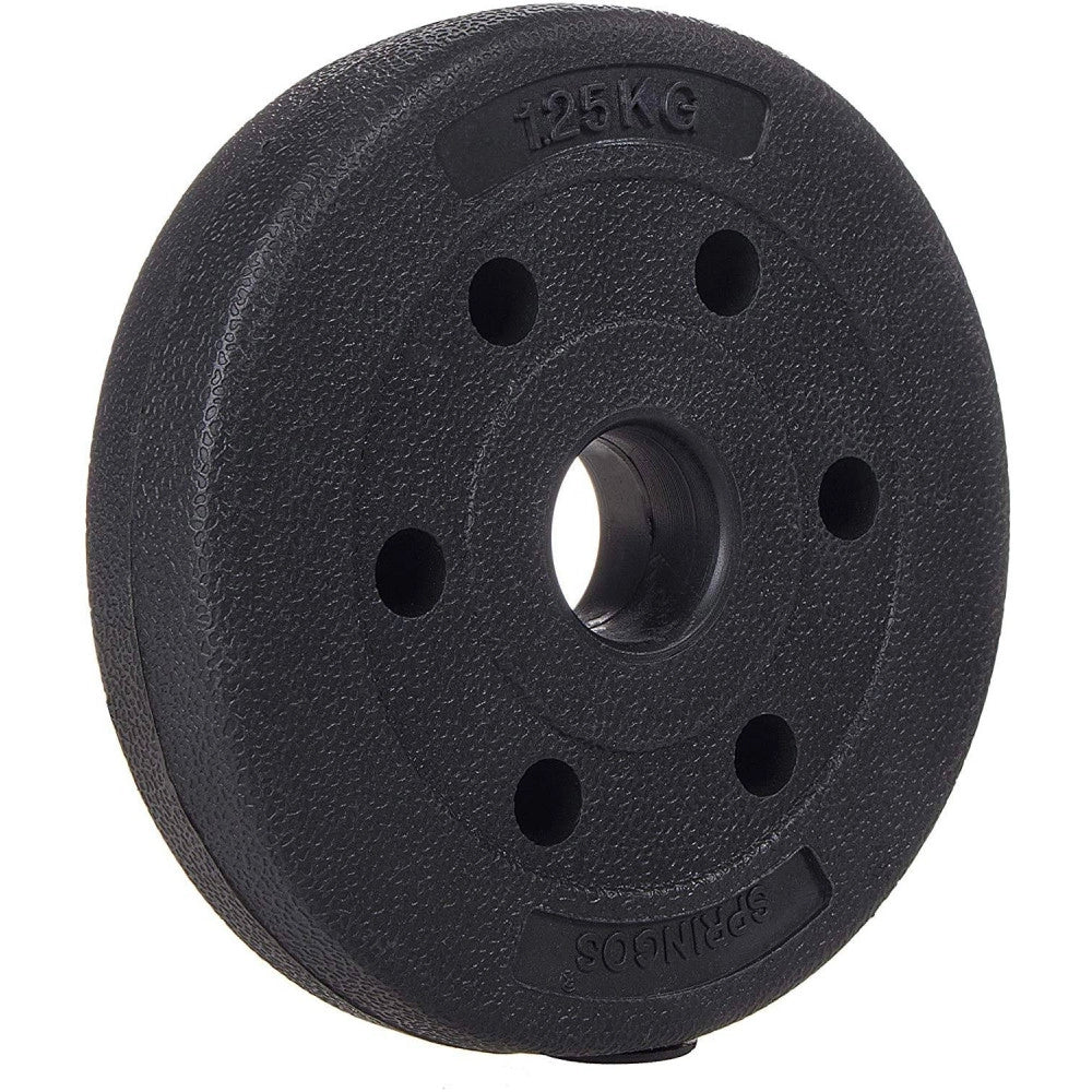 Trade Shop - Coppia Dischi Dummbell Pesi Disco Per Bilanciere Manubri Da 1,25kg Bodybuilding -