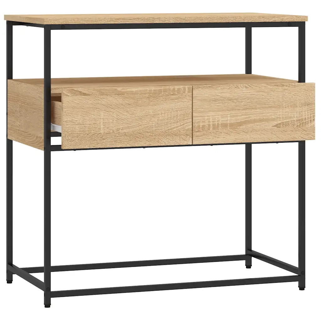 Tavolo Consolle | Tavolo d'Ingresso Rovere Sonoma 75x40x75 cm Legno Agglomerato