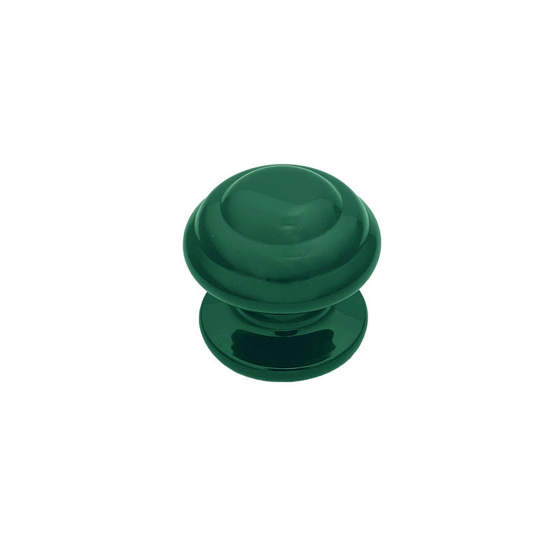 Pomolo fisso per porta SAGUATTI 878/80SB in alluminio verde lucido