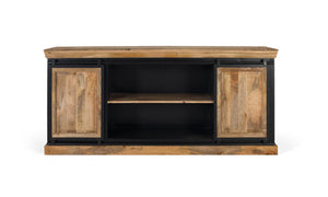 Credenza in stile industriale realizzata a mano in legno di mango 2m