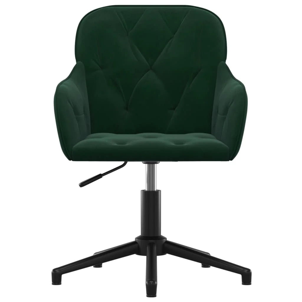 Sedia girevole da ufficio/sedia da studio/sedia da computer/sedia da studio velluto verde scuro 02_0024188