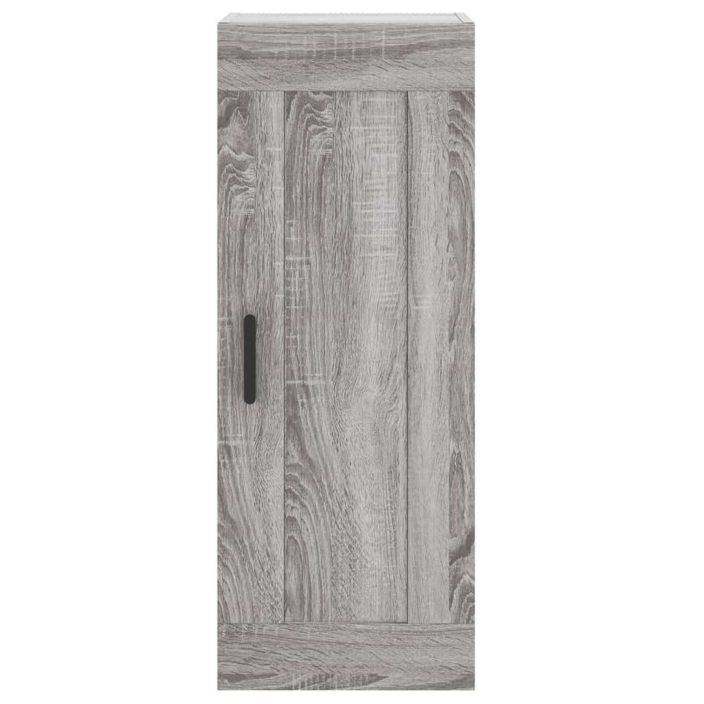 Buffet credenza cassettiera armadio mobile contenitore organizer cucina soggiorno salotto rovere Sonoma alto 34,5 x 34 x 180 cm legno ingegnerizzato grigio 02_0035313