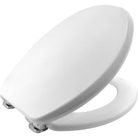 Bemis 4405cp memphis, sedile copri-wc in legno, con cerniere sta