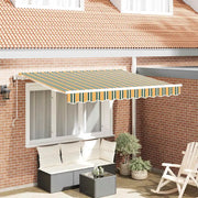 Tenda Retrattile Verde e Giallo 300 x 200 cm 3329611