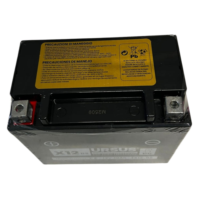 BATTERIA PER MOTO URSUS x12BS 10Ah