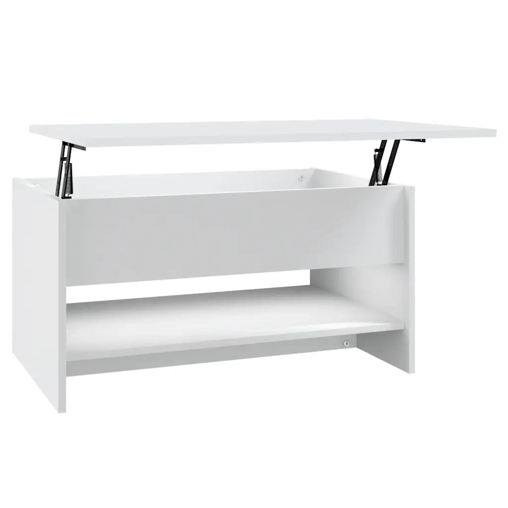 Tavolino da Salotto-Tavolino da soggiorno Bianco 80x50x40 cm in Legno Multistrato