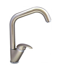 Miscelatore lavello bocca alta serie trendy finitura acciaio spazzolato