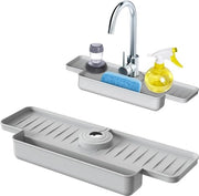 Mat di raccolta acqua per foglio di rivestimento bagno - grigio - protezione cucina - silicone