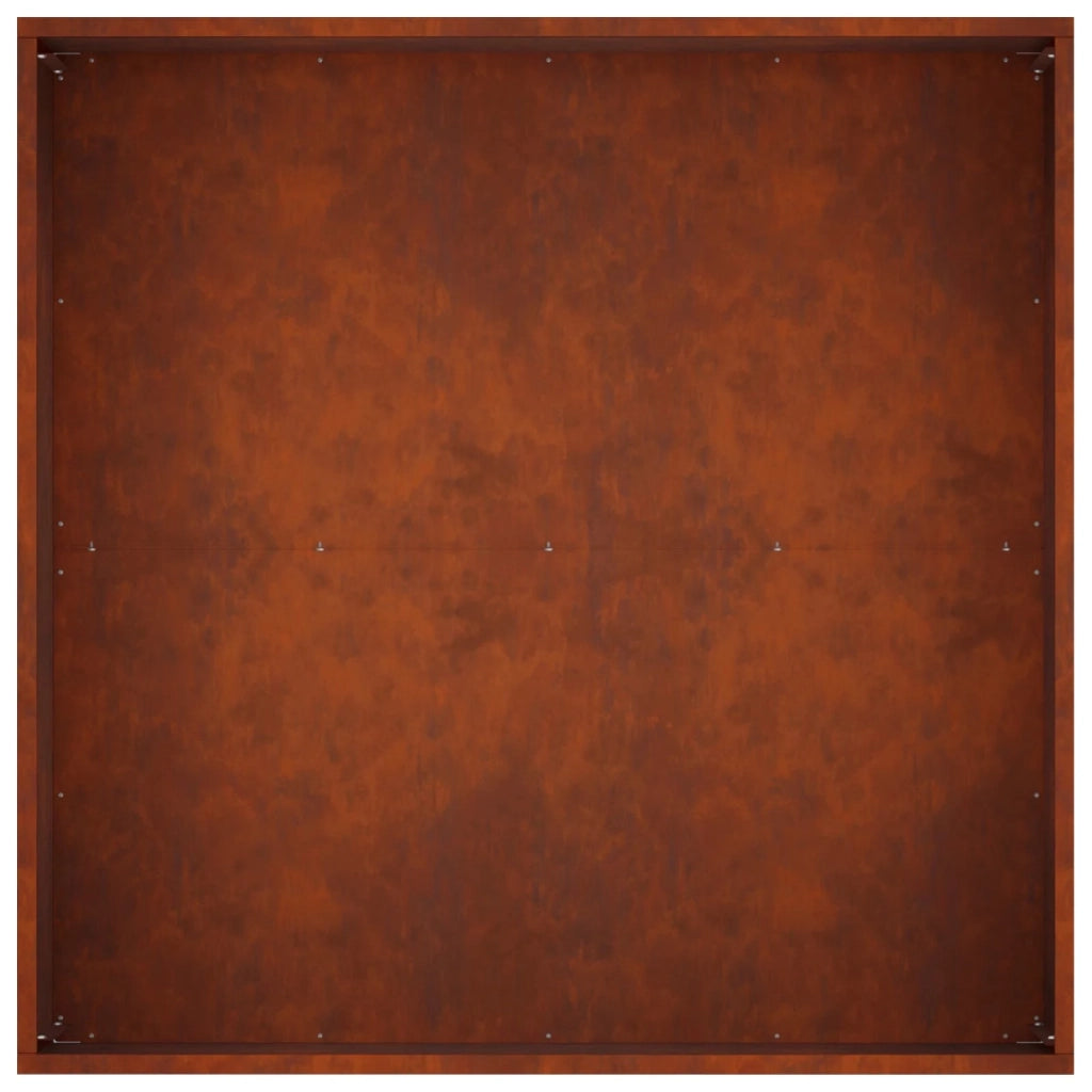 Vaso da giardino Ruggine 80 x 80 x 40 cm Acciaio Corten 8005118