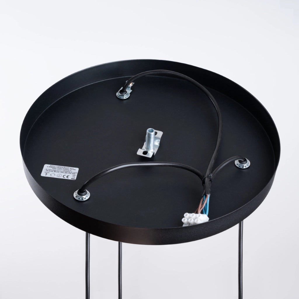 Lampada a sospensione French Sky Hyperion in acciaio nero moderno 3x8W LED G9
