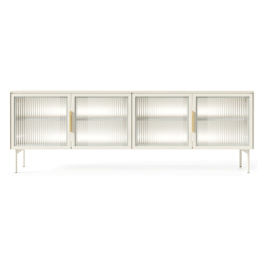 Kalerora, Mobile Porta tv 3 Ripiani, 181x39x62h cm Beige Cashmere