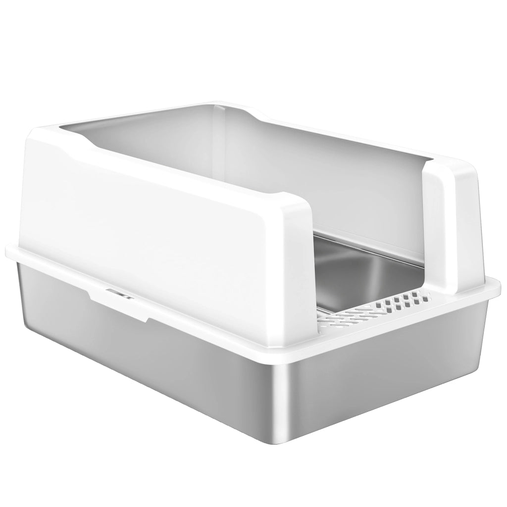 Lettiera per Gatti Impermeabile ¨C Zephmum ¨C Bianco, ABS, 71x50.8x35.5 cm