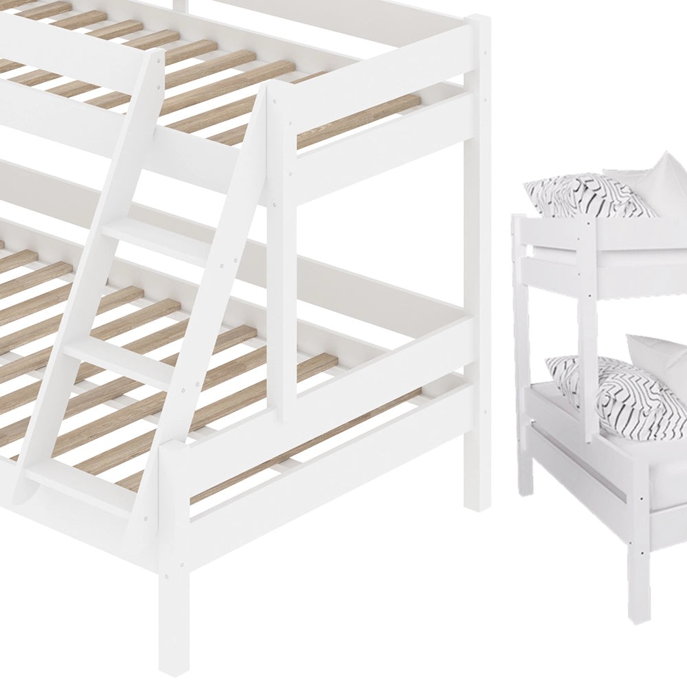 Vitalispa Letto a castello Bianco 140x200 / 90x200 cm