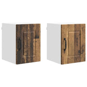 Pensile da cucina | Armadietto a muro PORTO 2 pz Legno vecchio 30 x 31 x 40 cm
