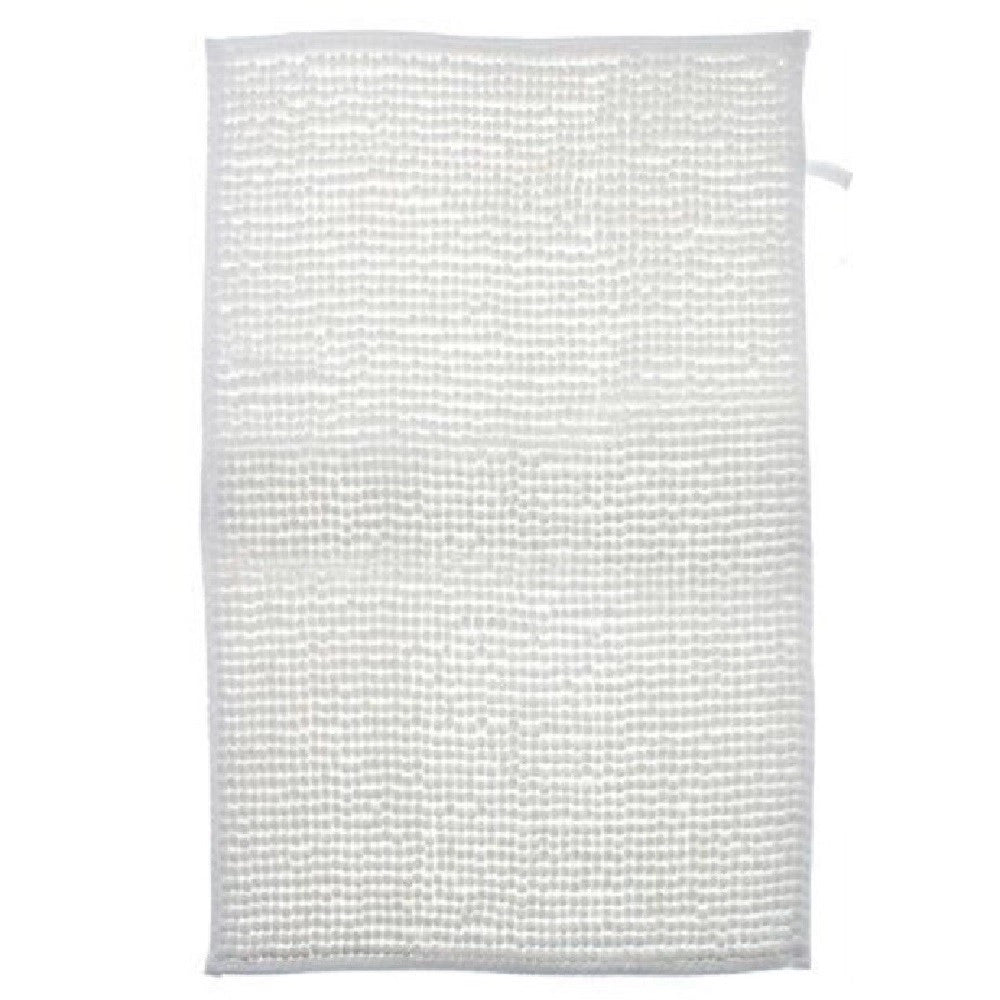 Trade Shop - Tappeto Tappetino Antiscivolo Per Arredo Bagno 45 X 70 Cm Colore Bianco 79915 -