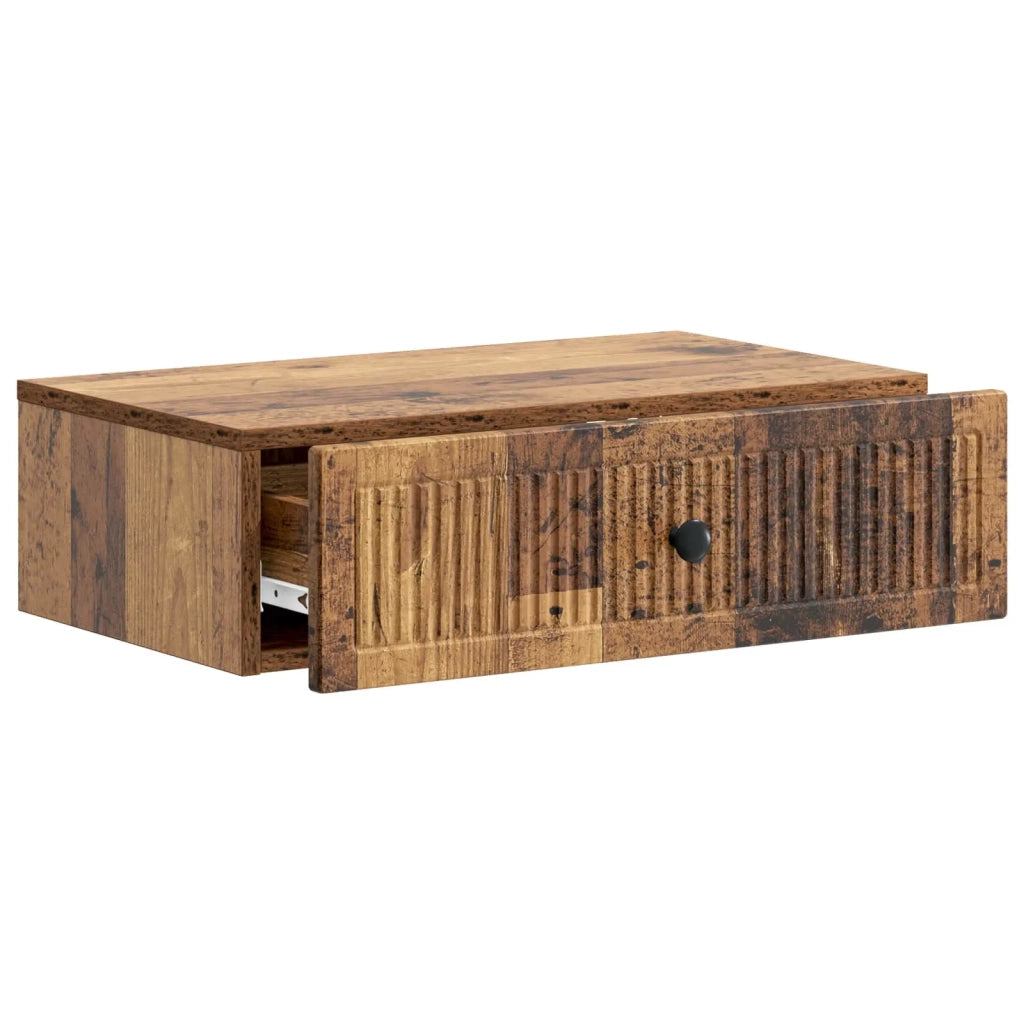 Tavolino da Parete Laterale Legno antico 59 x 34,5 x 17 cm 897983