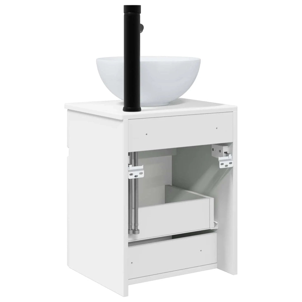 Mobile lavabo da parete Bianco Lucido 39 x 41 x 64,5 cm 890556