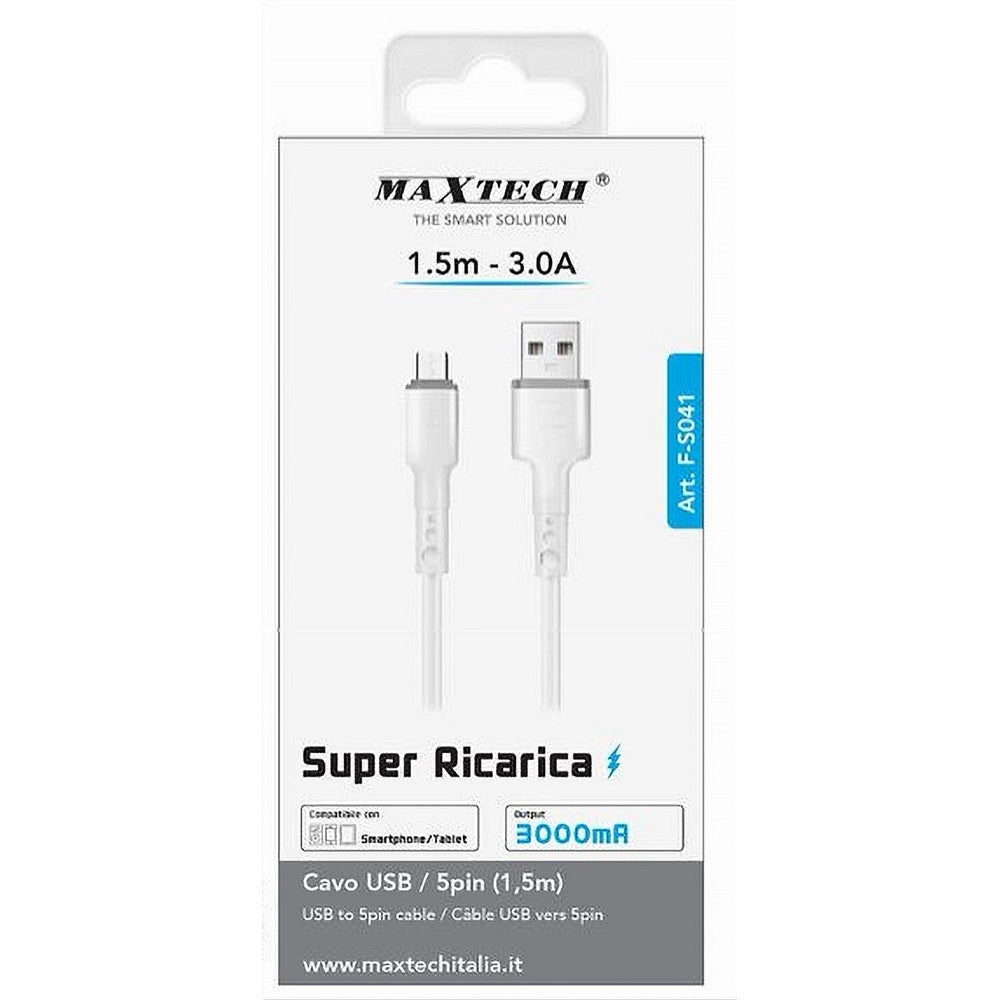 Trade Shop - Cavo Usb/micro Usb 1.5mt 3 A Super Ricarica Trasferimento Dati Smartphone F-s041 -
